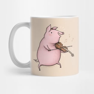 Piggy on the Fiddle Mug